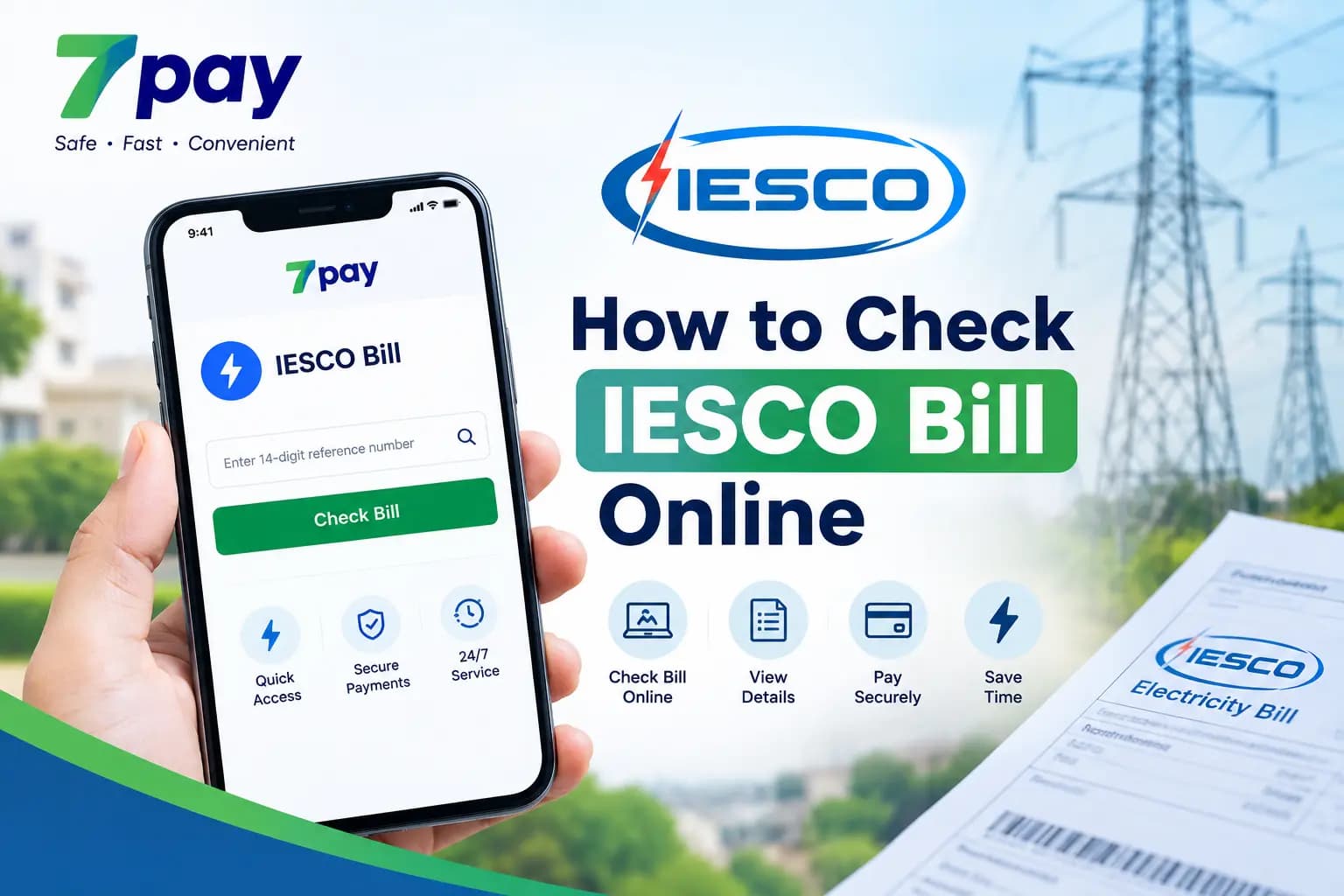 How to Check IESCO Bill Online with 7Pay