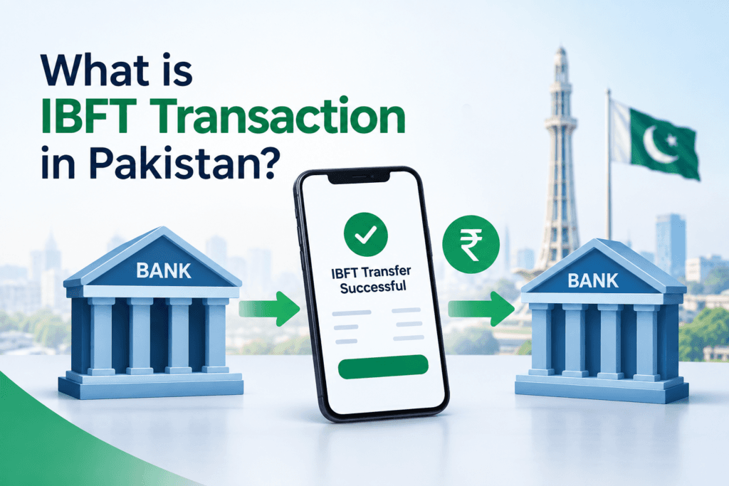 IBFT transaction in Pakistan between two banks using mobile banking